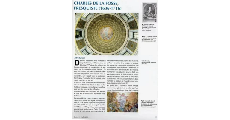 Claire Brochu Restauration De Peintures Marseille Charles De La Fosse