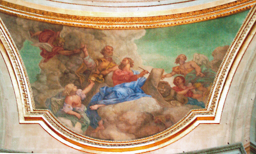 Claire Brochu Restauration De Peintures Marseille 1.St Marc Pendentif Du Dome Des Invalides